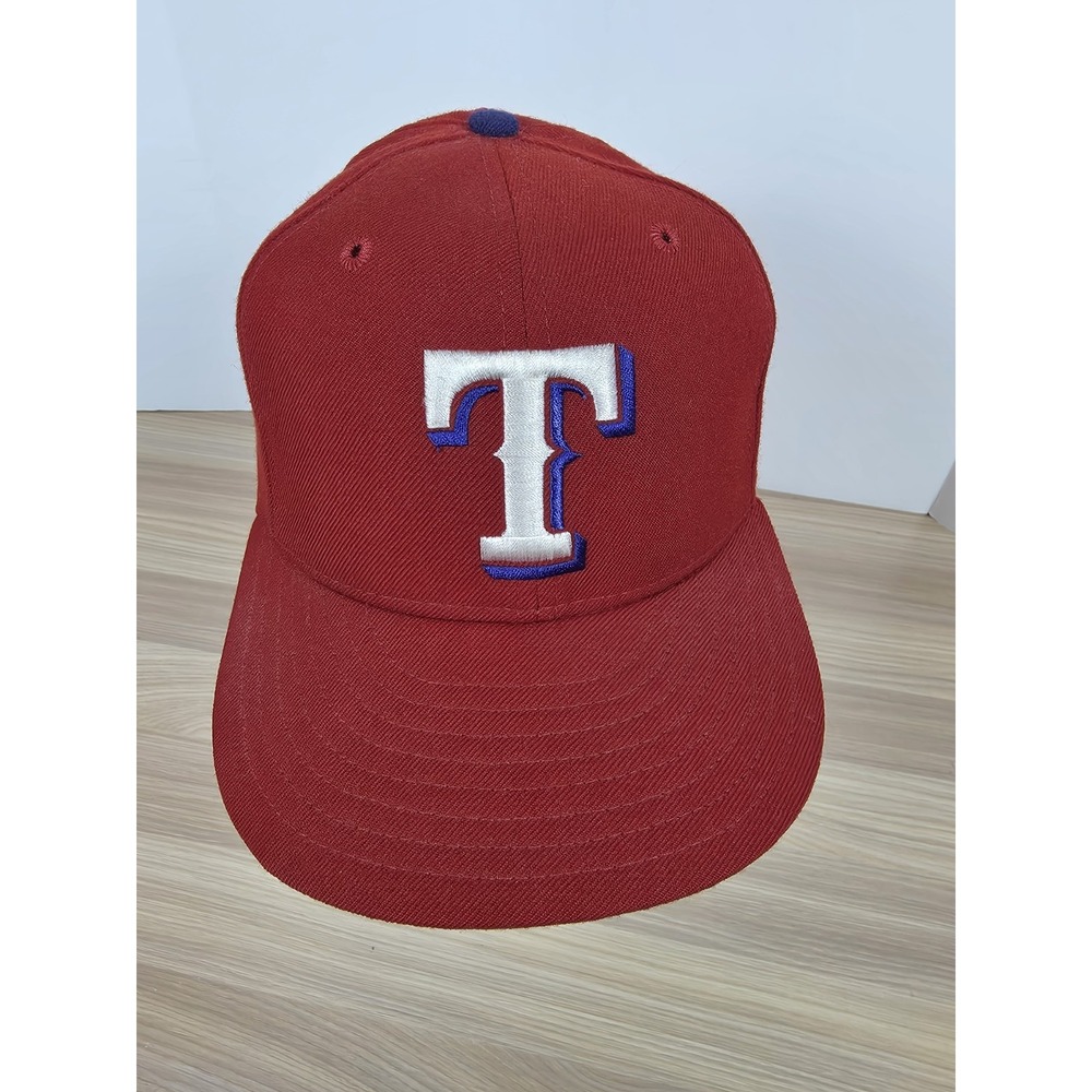 Vintage Texas Rangers 7 1/4 Wool Hat New Era Diamond Collection 5950- USA Made